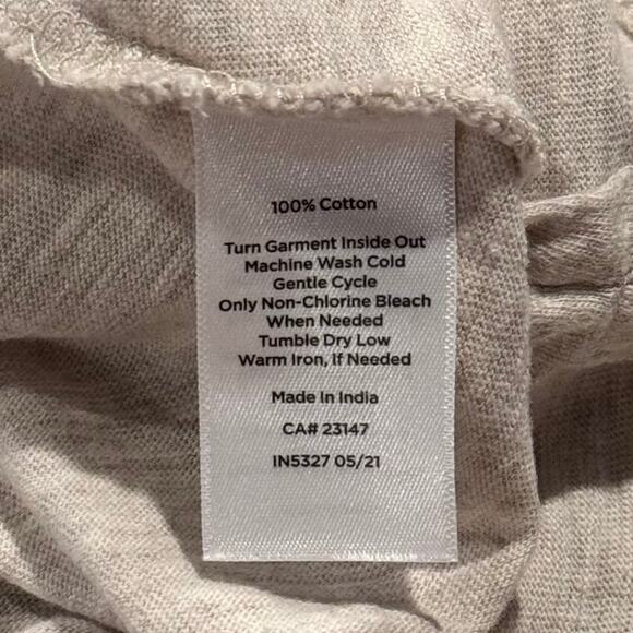 Talbots Top Boho Cottage Garden Party Country Shabby Chic Floral Beige Medium HH - Picture 5 of 6